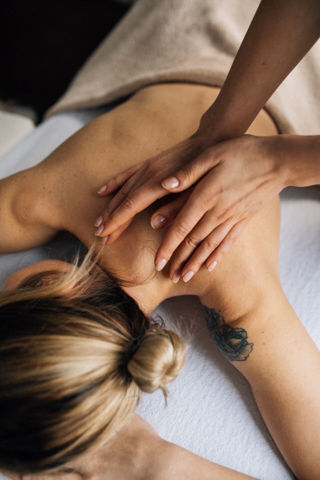 Honig Rückenmassage